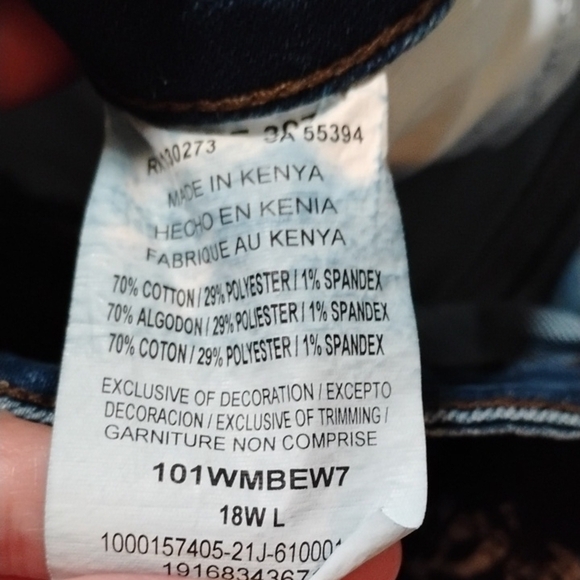 Lee Denim Straight Leg Jeans in Blue - Picture 3 of 8